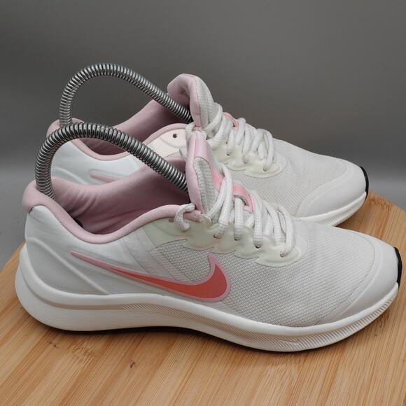 Nike Kids Junior Girls 4Y Womens 5.5 Star Runner 3 SE Trainers DQ0662-100 MinFla - Picture 3 of 10